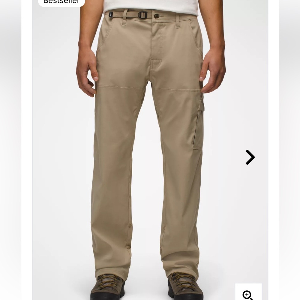 Men's Prana Zion Khaki Hiking Pants